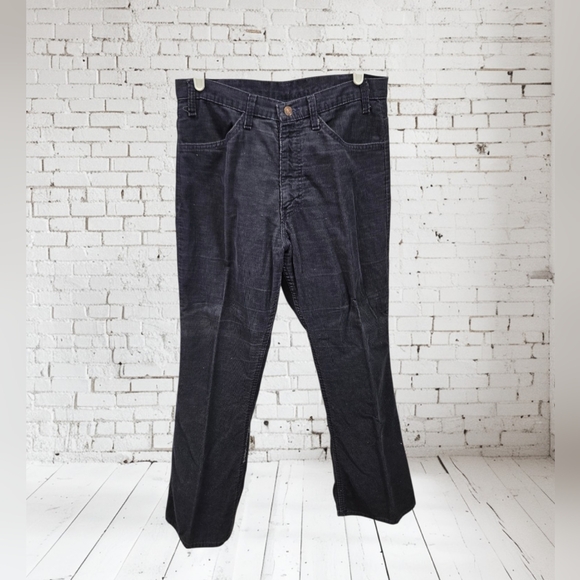 Vintage JC Penney Men's Black Corduroy Pants - Picture 1 of 8